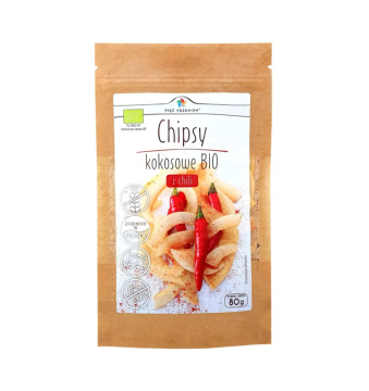 PIĘĆ PRZEMIAN - chipsy kokosowe BIO z chili, 80 g