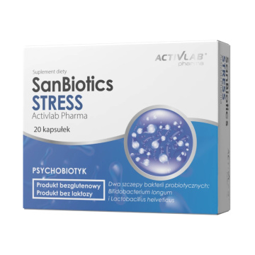 Activlab Pharma, SanBiotics Stress, 20 kapsułek