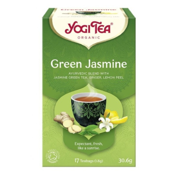 Yogi Tea, Green Jasmine, organiczna herbata ekologiczna, 17 torebek