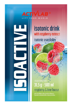 Activlab, IsoActive isotonic drink, smak malina i limonka, izotonik funkcjonalny w proszku, 31,5 g
