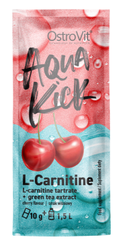OstroVit - Aqua Kick L-Carnitine smak wiśniowy, saszetka, 10 g