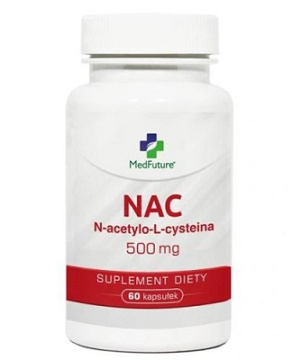 NAC N-acetylocysteina 500 mg, 60 kapsułek (Medfuture)