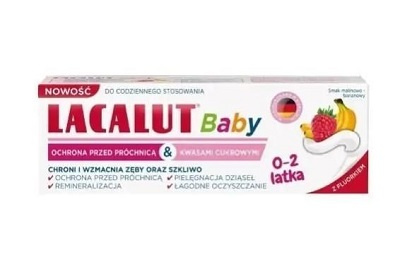 Lacalut Baby, pasta do zębów dla dzieci od 0 do 2 lat, 55 ml