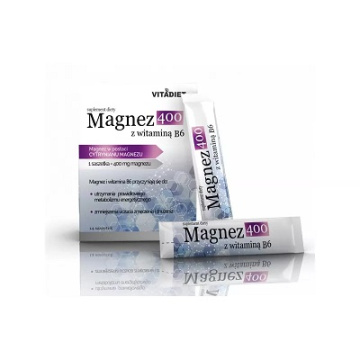 Vitadiet Magnez 400 mg z witaminą B6, 14 saszetek