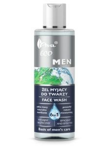 Ava Eco Men, żel myjący do twarzy 6w1, 200 ml