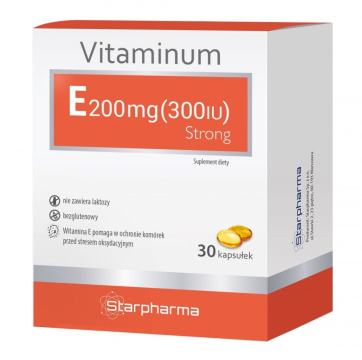 Vitaminum E 200 mg (300IU) Strong, 30 kapsułek (Starpharma)