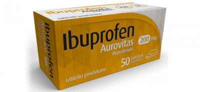 Ibuprofen Aurovitas 200 mg, 50 tabletek powlekanych