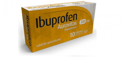 Ibuprofen Aurovitas 200 mg, 10 tabletek powlekanych