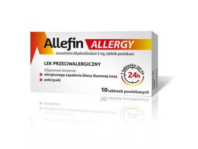 Allefin Allergy 5 mg, 10 tabletek powlekanych