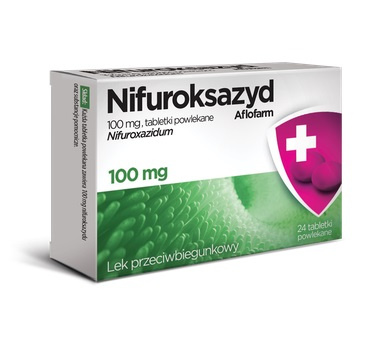 Nifuroksazyd Aflofarm 100 mg, 24 tabletki