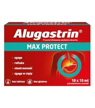 Alugastrin max protect, 10 saszetek po 10 ml