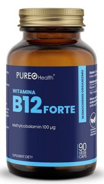 Pureo Health, witamina B12 forte, 90 kapsułek