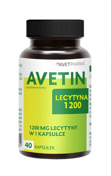 Avetin Lecytyna 1200, 40 kapsułek (Avet Pharma)