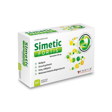 Simetic Fortis 80 mg, 60 kapsułek