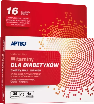 Apteo, witaminy dla diabetyków, 30 tabletek