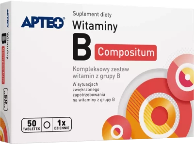 Apteo, witaminy B compositum, 50 tabletek