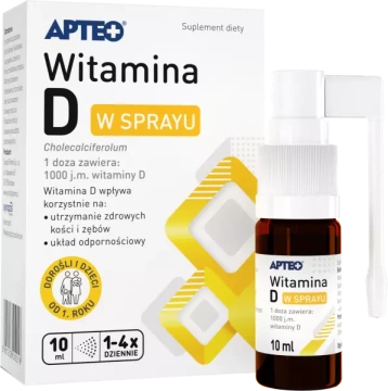 Apteo, witamina D w sprayu, 10 ml