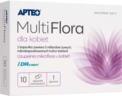 Apteo, Multi Flora dla kobiet, 10 kapsułek