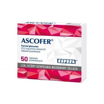 Ascofer, 50 tabletek powlekanych