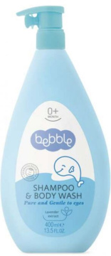 Bebble, szampon i płyn do mycia ciała, od urodzenia, 400 ml