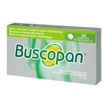 Buscopan 10 mg, 20 tabletek drażowanych