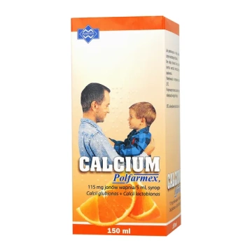 Calcium (smak pomarańczowy) syrop 150 ml
