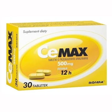 CeMax 500 mg, 30 tabletek