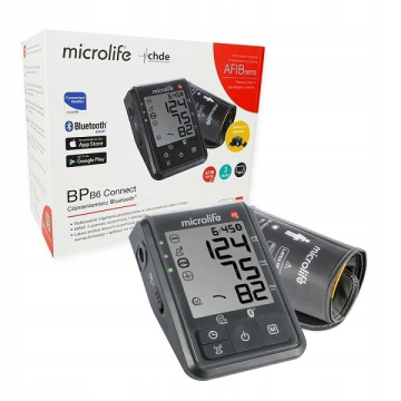 Ciśnieniomierz Microlife B6 Connect automatyczny naramienny z Bluetooth + zasilacz