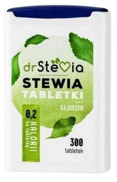 Dr Stevia Słodzik w tabletkach na bazie Stewii, 300 sztuk