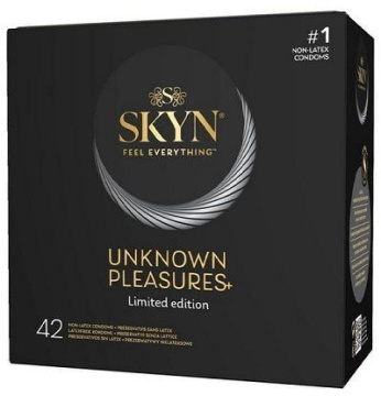 Unimil Skyn, prezerwatywy bezlateksowe Unknow Pleasures+, 42 sztuki