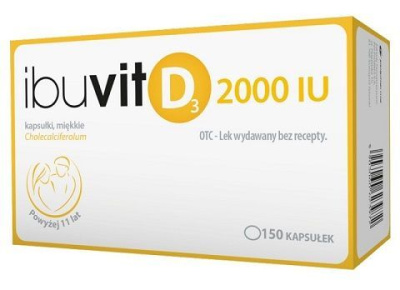 Ibuvit D3 2000j.m., 150 kapsułek