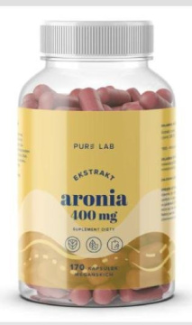 Pure Lab ekstrakt z aronii 400 mg, 170 kapsułek