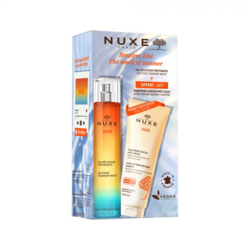Nuxe Sun, zestaw, woda zapachowa 100 ml +  żel pod prysznic po opalaniu 200 ml