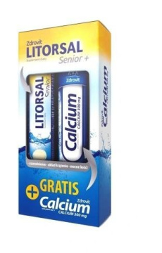 Zdrovit Litorsal zestaw, Senior+ 24 tabletki musujące + Zdrovit Calcium 20 tabletek musujących