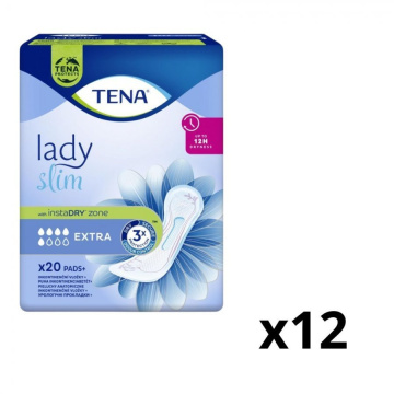 Specjalistyczne podpaski TENA Lady Slim Extra 12 x 20 szt (12-pack)