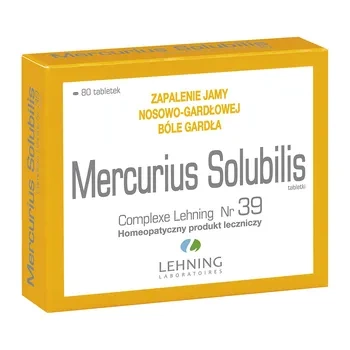 Lehning Mercurius solubilis complexe Nr 39, 80 tabletek