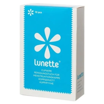 Lunette, chusteczki do czyszczenia kubeczków menstruacyjnych, 10 sztuk