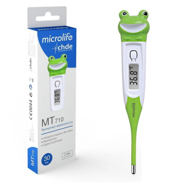 Microlife MT 710, termometr elektroniczny dla dzieci, piórkowy, Żabka