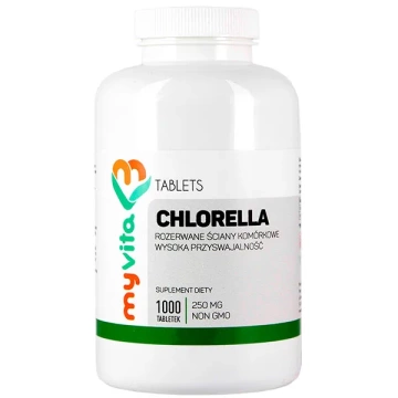 MyVita Chlorella 250 mg, 1000 tabletek