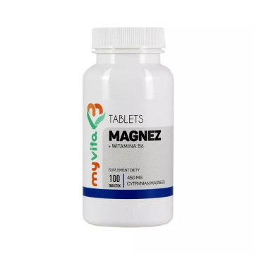 MyVita Magnez + Witamina B6, 100 tabletek