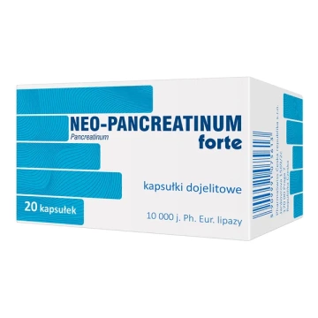 Neo-pancreatinum forte, 20 kapsułek dojelitowych