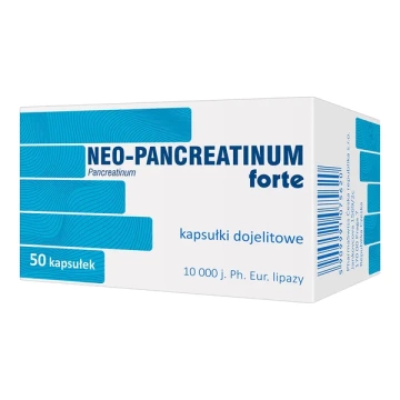Neo-pancreatinum forte, 50 kapsułek dojelitowych