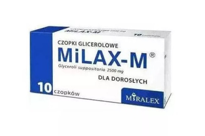 Milax-m czopki glicerynowe dla dorosłych, 10 sztuk