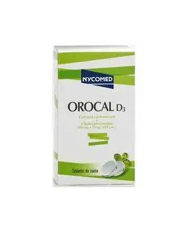 Orocal D3 (smak miętowy), 30 tabletek