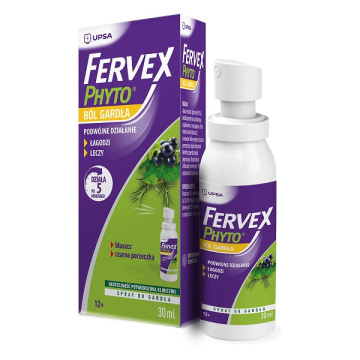 Fervex Phyto, ból gardła, spray, 30 ml