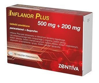 Inflanor Plus (500mg+200mg), 10 tabletek