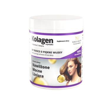 Noble health kolagen + witamina C i biotyna w proszku, 100 g