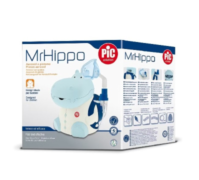 PIC SOLUTION MR HIPPO Nebulizator Inhalator tłokowy 1 sztuka