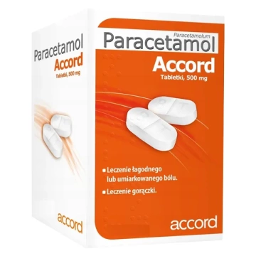 Paracetamol Accord 500 mg, 24 tabletki