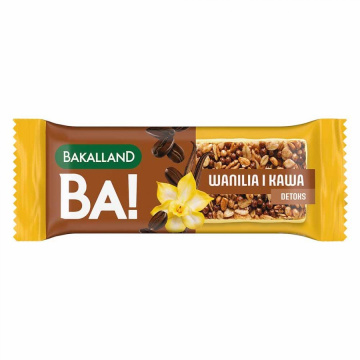 Bakalland BA! Baton zbożowy Detoks 38 g (Wanilia i kawa)